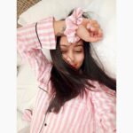Krutika Desai Khan Instagram - Always wear cute PJs! You never know who you'll meet in your dreams 👻 7 piece PJ Fits by @younglings_india 🌸 #nightsuit #pjs #cute #pretty #pink #babe #capricorn #spreadlove #krutikadesai #kd