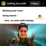 Laila Mehdin Instagram - I loved this #laila #memes Tell me your thoughts during the interval in the comments! 💞 Most of my close friends called my during the interval! #sardar Thanks to @nothing_but_trollz Special mention @yuvaraj_uvaa #laila #lailamemes #lailasfavmemes #tamilcinema #Sardar #memes😂 #tamilmoviememes #telugucinema #telugumoviememes #favmemes @psmithran @george_dop @karthi_offl @raashiikhanna @rajishavijayan @shrinidhirangarajan @shrithi17