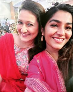 Laila Mehdin Instagram - @rajishavijayan and I at the audio jukebox launch of #sardar 

Although we had no scenes together, it was so much fun spending time with you @rajishavijayan

#tamilcinema 
#telugucinema 
#filmrelease 
#sardar