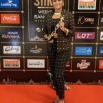Lakshmi Priyaa Chandramouli Instagram - When I dress up for any event, I prefer to wear clothes that are comfortable, sustainable, eco friendly and ethical as much as possible. @oona.atelier was just the perfect match for this reason. Loved wearing one of their pieces which is a traditional aayitam butta saree converted into a pant suit. If you liked what I wore, do check out @oona.atelier and indulge in one or more of their comfortable and affordable pieces. Totally worth it. Huge thanks to my darling @themis_vanessa for styling me and just being patient and a good friend! ❤️ Make up by @getreadywithranji Hair by @playsalon.in Photos by @venkataraghavan.s Managed by @thiruupdates #SIIMA2022 #DressingUp #DesignerWear #Oona #ItTakesAWholeTeam #MyLovelyTeam #EthicalWear #HandMade #Weaves #ModernYetHomely #TraditionalButContemporary #PantSuit #PhotoShoot #AwardNights