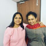 Lakshmy Ramakrishnan Instagram – This smartie #Vinodhini , completed her dubbing today, she is super talented, and dedicated😍