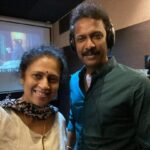 Lakshmy Ramakrishnan Instagram – Director @thondankani completed dubbing for our film❤️ vv quick, super talented 👌