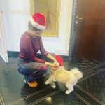 Madhoo Instagram - Happy birthday my Santa prince ❤️❤️❤️