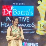 Madhoo Instagram – #positivehealthawards  @tatatheatre @dr.mukeshbatra @drbatras_healthcare  celebrating  #triamph of human spirit #heroes @rohinirjretroradio @drfathima