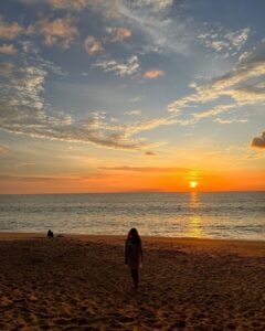 Malavika Instagram - that crazy little sun of a beach🌞❤️