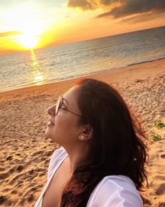 Malavika Instagram - that crazy little sun of a beach🌞❤️