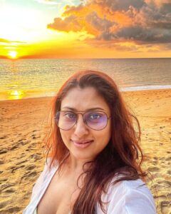 Malavika Instagram - that crazy little sun of a beach🌞❤️