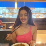 Malvika Sharma Instagram – Good food, good mood 😛 Yautcha