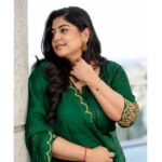 Manjima Mohan Instagram - 💚 Outfit : @label_afeera Jewellery : @rimliboutique Makeup : @salomirdiamond Hair : @raisedbrowsbybhavani Photography : @kiransaphotography Styling : @theresa.shalini #styledbyshalz Chennai, India