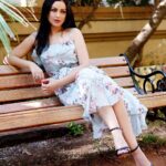 Maryam Zakaria Instagram - “Find a beautiful place, and get lost.” . . #qoutesoftheday #quotes #style #flowerdress #heels #outfitoftheday #actress #bollywoodactress #influencer #glam Mumbai, Maharashtra
