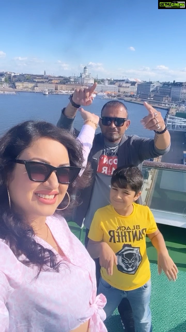 Maryam Zakaria Instagram - Silja Line Cruise calling us 😀 📍Helsinki 🇫🇮 . . #traveldiaries #travlling #cruise #cruising #cruiselife #travelgram #holiday #transition #helsinki #finland #siljaland #family #reelsinstagram #trendingreels #reelitfeelit #actress #influencer Helsinki, Finland