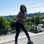 Maryam Zakaria Instagram - When I see a beautiful place I can’t stop dancing 😀💃 . . #traveldiaries #dance #stockholm #beautifuldestinations #trendingreels #trendingsongs #trending #reelsinstagram #reelitfeelit #reelkarofeelkaro #trendingindia #actress #influencer #maryamzakaria