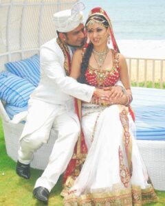 Maryam Zakaria Instagram - Today 27 April we are celebrating 14 years together and 10 years of marriage 💕🥳Happy anniversary to us @arvindchoreographer 🎉❤️ 

Its Such a blessing to have a wonderful husband in my life and amazing father to our son Aryan. Love my family so much ❤️❤️❤️🙏🙏🙏 
.
.
#happyanniversary #tbt #wedding #goa #celebration #weddingphotography #weddinginspiration #weddindress #indianwedding #couplegoals #love #actress #influencer