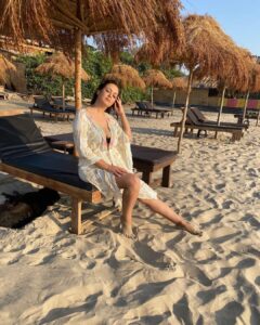 Maryam Zakaria Instagram - Sun-kissed 🌞😘 🏖
.
.
#goa #beach #beautifuldestinations #beautiful #vaction #holiday #sun #loveit #photoshoot #travelphotography #model #actress #beachwear #influencer #maryamzakaria