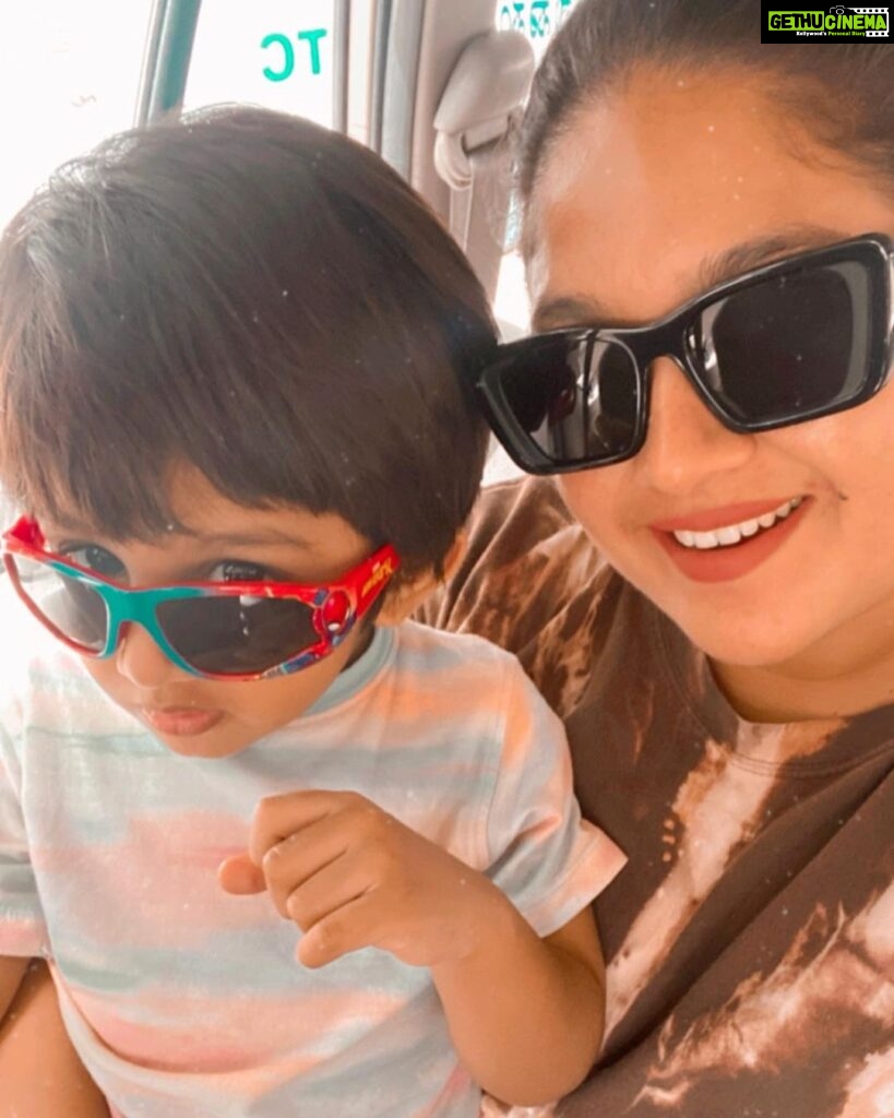 Meghana Raj Instagram - Sunglasses kinda SONday! #raayanrajsarja #chiranjeevisarja