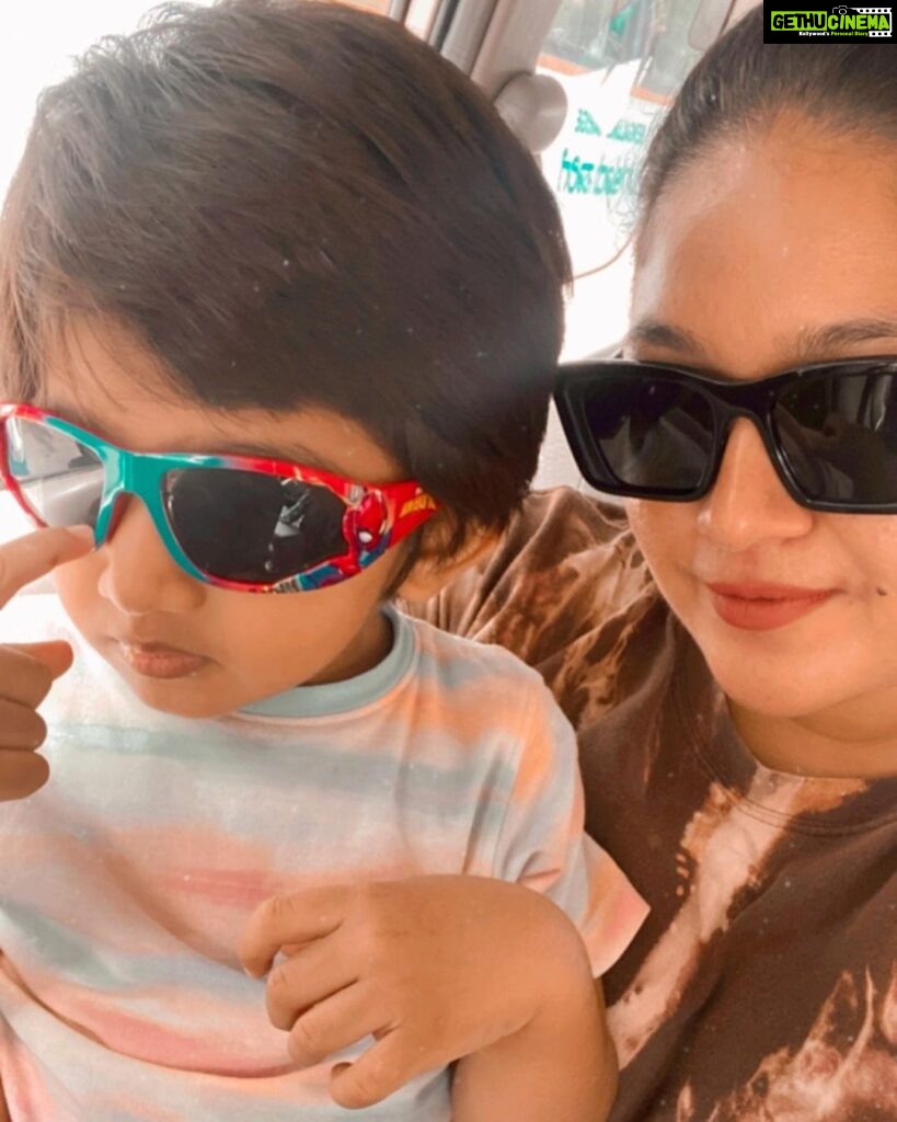 Meghana Raj Instagram - Sunglasses kinda SONday! #raayanrajsarja #chiranjeevisarja
