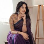 Mirnalini Ravi Instagram - The Purple effect 💟 @indu_ig @stylorisilver @thenmozhidesigns @yaradesigners @abhirami_mua @hairstylistnandhini @ram___prakash_