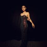 Mouni Roy Instagram - Fly me to the moon 🎶 • • • Styled by - @mohitrai with @shubhi.kumar @tarangagarwalofficial @teammrstyles Outfit - @sol_angelann @irena_soprano Makeup by @chettiaralbert Hair by @chettiarqueensly Photography @uthman_studio Managed by @dcatalent Dubai, United Arab Emirates