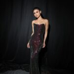 Mouni Roy Instagram - Fly me to the moon 🎶 • • • Styled by - @mohitrai with @shubhi.kumar @tarangagarwalofficial @teammrstyles Outfit - @sol_angelann @irena_soprano Makeup by @chettiaralbert Hair by @chettiarqueensly Photography @uthman_studio Managed by @dcatalent Dubai, United Arab Emirates