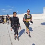 Naira Shah Instagram - One more ticked from my bucket list Was very important one to do N oh wat a spectacular experience!! It’s a fight of u against the air! Loved it Thank you @skydivedubai for this ultimate experience #skydiving #freefall #dubaiskydiving #adrenaline #gopro #nairashah #dubailife #adrenalinejunkie#november#2k22#liveitup#daredevil Ps: ur expressions controlled by air Hehe Palm Jumeirah Island