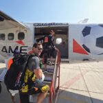 Naira Shah Instagram - One more ticked from my bucket list Was very important one to do N oh wat a spectacular experience!! It’s a fight of u against the air! Loved it Thank you @skydivedubai for this ultimate experience #skydiving #freefall #dubaiskydiving #adrenaline #gopro #nairashah #dubailife #adrenalinejunkie#november#2k22#liveitup#daredevil Ps: ur expressions controlled by air Hehe Palm Jumeirah Island