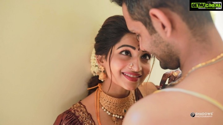 Nakshathra Nagesh Instagram - From my engagement to wedding to anniversary, ajay has been more than a photographer. Thank you for being my cheerleader, my guide, my protector ajay. You are always the best when it comes to gifts. You and your team will always have a special place in our hearts and our story. We love you shadows! What great fun Raghav and I had, what started of as a 10 minutes video byte continued as a day of talking about the wedding and everything that happened. Take my word, and invest time and effort into choosing the right team to capture your wedding, the memories will last a lifetime! #weeding