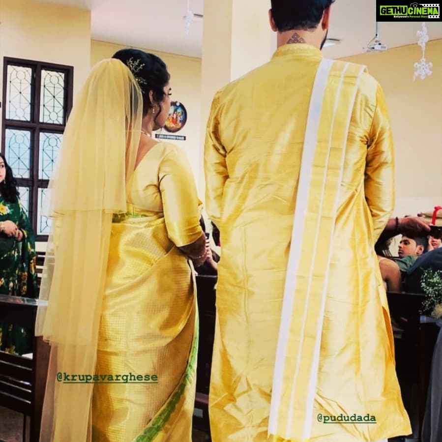 Namita Krishnamurthy Instagram - The couple that we've all been rooting for since 2012, the most gorgeous @krupavarghese and @pududada finally tied the knot this month. I can't be happier for these two. #love #couplegoals #mygirls #instigram Bangalore, India