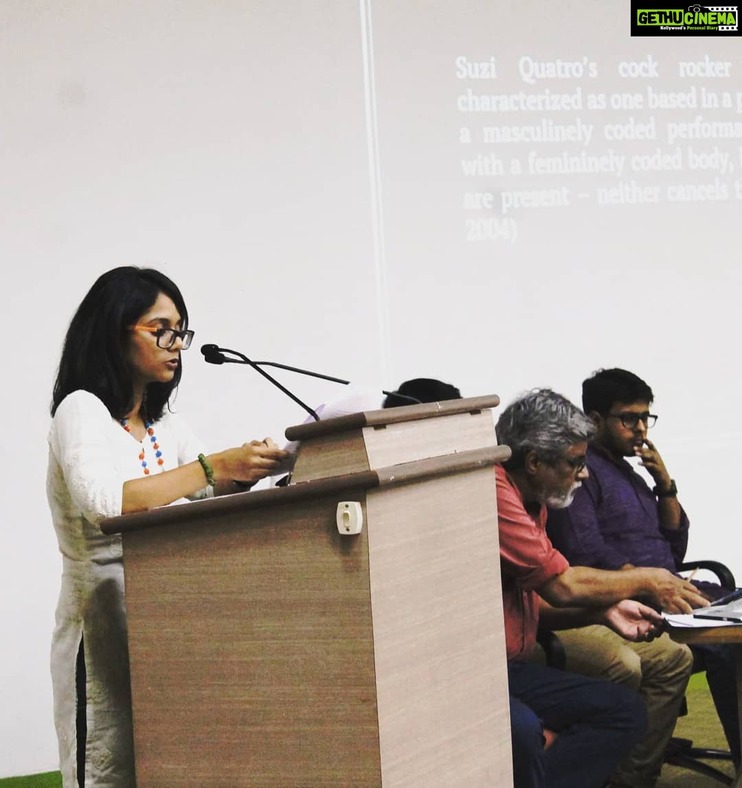 Namita Krishnamurthy Instagram - In 2017, I presented my first conference paper with my wonderful brother (who is too cool to Instagram) on the female cover as a powerful palimpsest to reinterpret narratives of masculinity in indie rock bands. TLDR; we wrote a fun paper on Radiohead. And every time we are bogged down by the terrible pressures of academia (yeah fucku Judith Butler) it's good to remember why we started. Because theory is therapy. And if you are that idiot who overthinks everything in life, might as well put it to good use. Here's to 2019, which will see the fourth conference presentation, and the first book chapter of the iconic Nakul Krishnamurthy & Namita Krishnamurthy duo. Celebrate us, friends! I need validation! #independentresearch #academics #nerds #arentwecute #artsandhumanities #theory #feminist #feminism #culturaltheory HSS Conference, IIT Madras