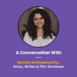 Namita Krishnamurthy Instagram - A Conversation with Namita Krishnamurthy | Actor, Writer & Film Reviewer     Watch Namita Krishnamurthy | Actor, Writer & Film Reviewer, speaking with Monster.com about her journey from a small of town of Kerala to becoming an actor of South Indian films. She shares her experience how theatre in IIT Madras has helped her in understanding her passion for Cinema.   Namita further says that cinema is a complicated space. It's not always going to be working for you in terms of passion. But there are sweet spots and you can eventually get there if you are dedicated towards your dream.  To know more about Namita’s journey and her advice to women choosing a career in Media and PR industry watch the complete video!  #WorkplacesWeWant Join India’s Biggest Diversity and Inclusion Event TRIUMPH 2.0. Link in bio! #MonsterTRIUMPH #VirtualCareerFair #DiversityInclusion #Career #Growth #Opportunities #monster #jobsearch #jobsearchadvice #equality #explorepage #exploremore #jobsinindia #diversity #safespaces #WorkplacesWeWant