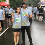 Namita Krishnamurthy Instagram - Ending this year on a (runner’s) high with my man @abishek_joseph ✨ Finished my first 5k in just under 40 minutes while cruising through the Mandous rains, thanks to @chennairuns for organising this event so seamlessly. ♥️ #runnershigh #sundayvibes #5krun Chennai, India