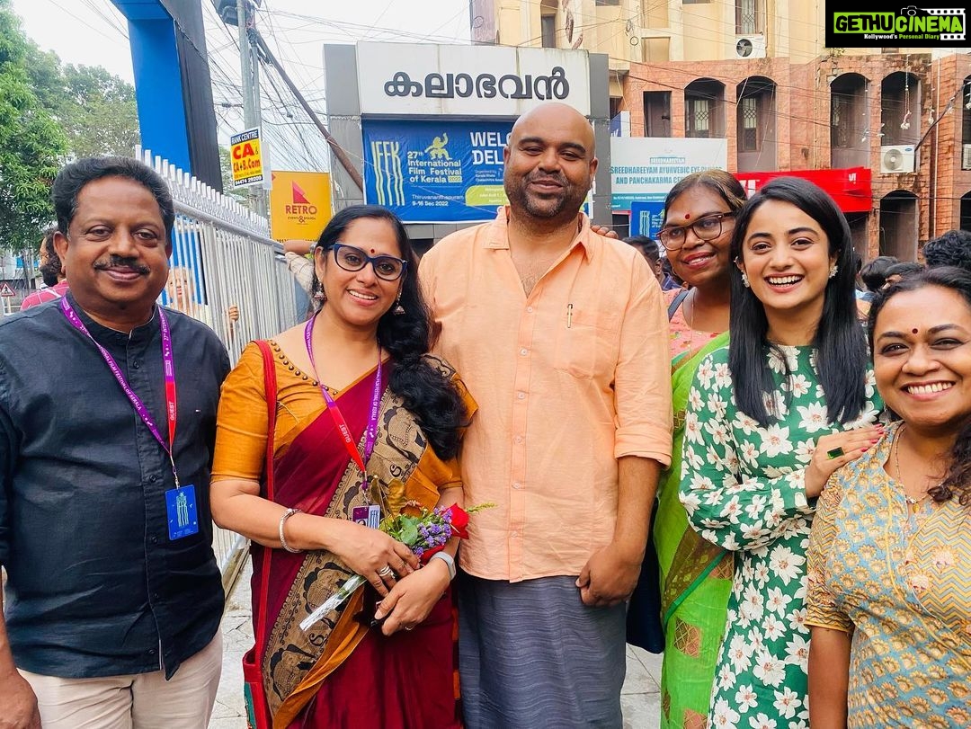 Namitha Pramod Instagram - Yesterday was the most anticipated day of my life. My movie Aanu got screened at the IFFK.I had told in many of my interviews how this movie, Aanu, and our beloved director Sidhartha Shiva had reshaped me as a performer. The making of this movie made me stronger and got me deeper into human emotions.Our workshops, heartfelt conversations about real-life experiences, and working together with a crew that later turned out to be my family felt like a dream for me. I joined the team like a kindergarten student, ready to mug up whatever my director told me. However, the freedom Sidhu Etan gave me made me explore and put out the finest version of Amla Vincent through Aanu. Sajitha Chechi, who was my cheerleader, best co-actor, and our writer, is one of the most beautiful and amazing performers that I came across in my journey in the movies. I was overwhelmed with joy when our movie got Padmarajan Pursakam this year, and I sincerely thank the jury for acknowledging our work.🌼We expected more recognition for the efforts of each of our crew members this year.Keeping the chaos aside😌.However, the amount of love poured by people at the IIFK made me realise that more than any accolades 🥇🏆, the love of the audience matters. It was after so many years that people came to me and poured their hearts out on how much Alma Vincent and Sudharma haunted them as well as made them smile. Thank you, IFFK, for screening our movie and helping our movie reach more people. Thank you Rakesh etta for supporting us throughout this journey and for being an understanding Producer.Thank you Manjari Chechi, Mallika Chechi, our DOP Vishu Chettan, Phantom Praveen, my dearest Sajitha Chechi and the entire cast and crew for making Aanu a memorable experience.Thank you, Achan and Amma, for everything. ♥️ @sidhartha_siva @sajithamadathil @m_manjari #vishnunamboothiri @vijayarajamallika @phantompraveen154 @b.rakesh.official @iffklive Trivandrum, India