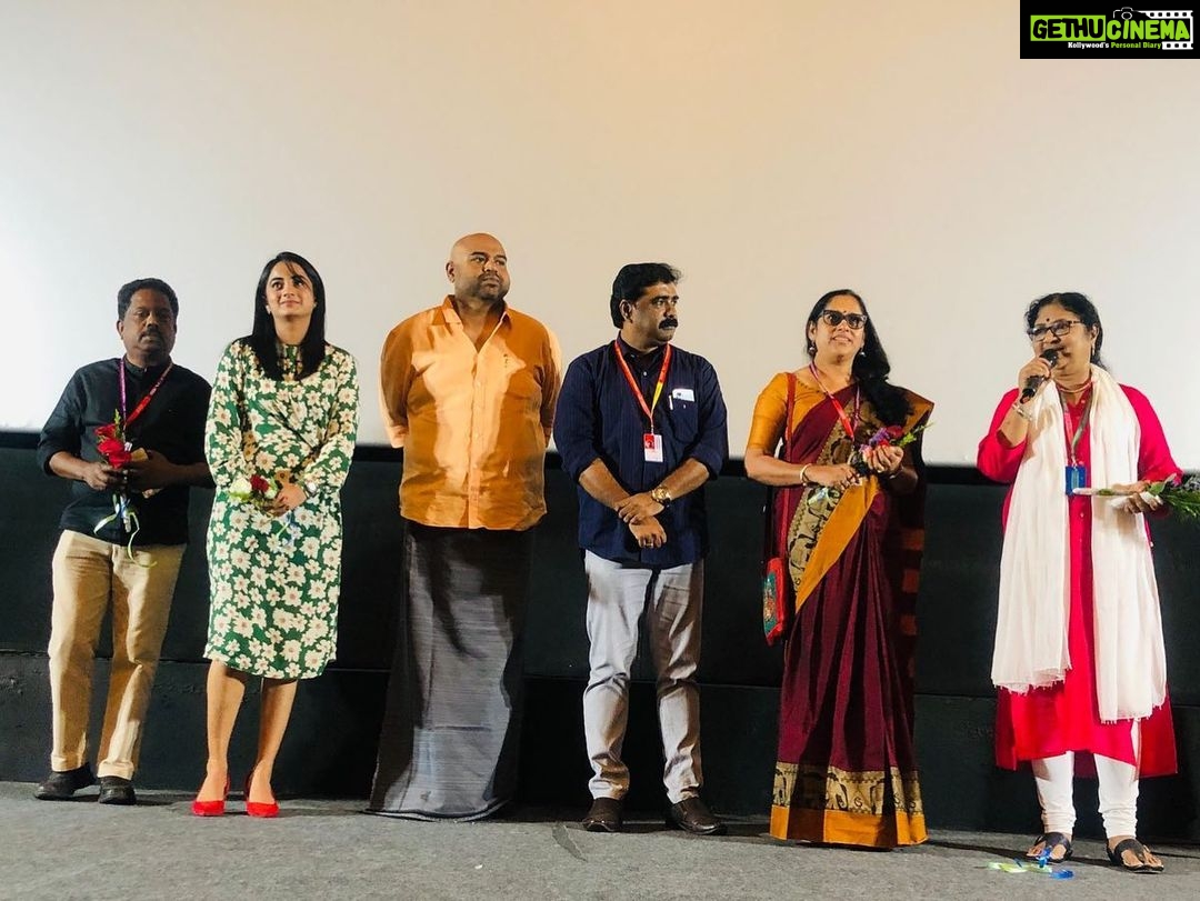 Namitha Pramod Instagram - Yesterday was the most anticipated day of my life. My movie Aanu got screened at the IFFK.I had told in many of my interviews how this movie, Aanu, and our beloved director Sidhartha Shiva had reshaped me as a performer. The making of this movie made me stronger and got me deeper into human emotions.Our workshops, heartfelt conversations about real-life experiences, and working together with a crew that later turned out to be my family felt like a dream for me. I joined the team like a kindergarten student, ready to mug up whatever my director told me. However, the freedom Sidhu Etan gave me made me explore and put out the finest version of Amla Vincent through Aanu. Sajitha Chechi, who was my cheerleader, best co-actor, and our writer, is one of the most beautiful and amazing performers that I came across in my journey in the movies. I was overwhelmed with joy when our movie got Padmarajan Pursakam this year, and I sincerely thank the jury for acknowledging our work.🌼We expected more recognition for the efforts of each of our crew members this year.Keeping the chaos aside😌.However, the amount of love poured by people at the IIFK made me realise that more than any accolades 🥇🏆, the love of the audience matters. It was after so many years that people came to me and poured their hearts out on how much Alma Vincent and Sudharma haunted them as well as made them smile. Thank you, IFFK, for screening our movie and helping our movie reach more people. Thank you Rakesh etta for supporting us throughout this journey and for being an understanding Producer.Thank you Manjari Chechi, Mallika Chechi, our DOP Vishu Chettan, Phantom Praveen, my dearest Sajitha Chechi and the entire cast and crew for making Aanu a memorable experience.Thank you, Achan and Amma, for everything. ♥️ @sidhartha_siva @sajithamadathil @m_manjari #vishnunamboothiri @vijayarajamallika @phantompraveen154 @b.rakesh.official @iffklive Trivandrum, India