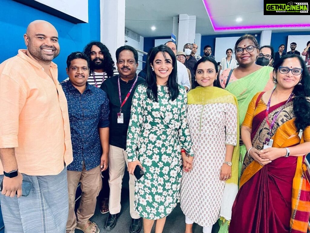 Namitha Pramod Instagram - Yesterday was the most anticipated day of my life. My movie Aanu got screened at the IFFK.I had told in many of my interviews how this movie, Aanu, and our beloved director Sidhartha Shiva had reshaped me as a performer. The making of this movie made me stronger and got me deeper into human emotions.Our workshops, heartfelt conversations about real-life experiences, and working together with a crew that later turned out to be my family felt like a dream for me. I joined the team like a kindergarten student, ready to mug up whatever my director told me. However, the freedom Sidhu Etan gave me made me explore and put out the finest version of Amla Vincent through Aanu. Sajitha Chechi, who was my cheerleader, best co-actor, and our writer, is one of the most beautiful and amazing performers that I came across in my journey in the movies. I was overwhelmed with joy when our movie got Padmarajan Pursakam this year, and I sincerely thank the jury for acknowledging our work.🌼We expected more recognition for the efforts of each of our crew members this year.Keeping the chaos aside😌.However, the amount of love poured by people at the IIFK made me realise that more than any accolades 🥇🏆, the love of the audience matters. It was after so many years that people came to me and poured their hearts out on how much Alma Vincent and Sudharma haunted them as well as made them smile. Thank you, IFFK, for screening our movie and helping our movie reach more people. Thank you Rakesh etta for supporting us throughout this journey and for being an understanding Producer.Thank you Manjari Chechi, Mallika Chechi, our DOP Vishu Chettan, Phantom Praveen, my dearest Sajitha Chechi and the entire cast and crew for making Aanu a memorable experience.Thank you, Achan and Amma, for everything. ♥️ @sidhartha_siva @sajithamadathil @m_manjari #vishnunamboothiri @vijayarajamallika @phantompraveen154 @b.rakesh.official @iffklive Trivandrum, India