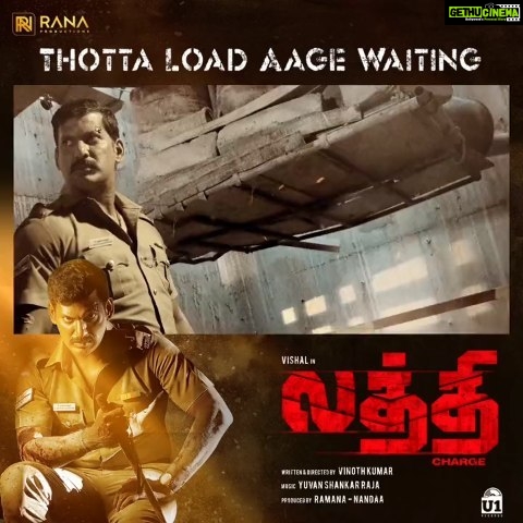 Nandha Durairaj Instagram - "Over athupula eduthom kavuthomnu ethulaiyum erankida mudiyathu aazham theriyama kaalai vidatha maamu" 🔥 ICYMI, watch the trending #ThottaLoadAageWaiting from #Laththi ▶️ youtu.be/DfeSRu9RPBs A @itsyuvan musical ✨ @actorvishalofficial @u1recordsoffl @rana_productions_ @nandaa_actor @actorramana_official @dir_vinothkumar @thesunainaa @balasubramaniem_dop @bala_dop @peterheinoffl @vasukibhaskar @kannanartdir @immasterdinesh @srikanth_nb @harikr_official @johnsoncinepro @ajay_64403 @ursvamsishekar #Vishal