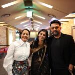 Nandita Das Instagram – From yesterday- the Asian premiere of #zwigato – so heartwarming to get the amazing response. See we are all smiling!!
And lovely to meet others from the Indian film contingency. 
And a couple of photos from the opening night that I just got. 
More coming…watch this space! @kapilsharma @shahanagoswami @applausesocial @sameern @busanfilmfest
