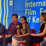 Nandita Das Instagram - Day 2 at @iffklive - Shared the stage with filmmakers from various parts of India and the world. It was at the 'Meet the Director' forum. We all spoke about the journey of making our respective film. While we all faced challenges, nothing came close to the stories from Ukraine, Iran and Srilanka. Their struggle for life did not dampen their spirit to make films. At the end, I met some old filmmaker friends from Kerala like @vkprakash61 whose film Punaradhivasam I acted in, @kamalkm who I worked with in Santosh Sivan’s Before the Rains and H. Shaji, the Deputy Director of this festival. This is one of the most inclusive and vibrant festivals I have ever been to. @kapilsharma @shahanagoswami @sameern @applausesocial #Zwigato #iffk