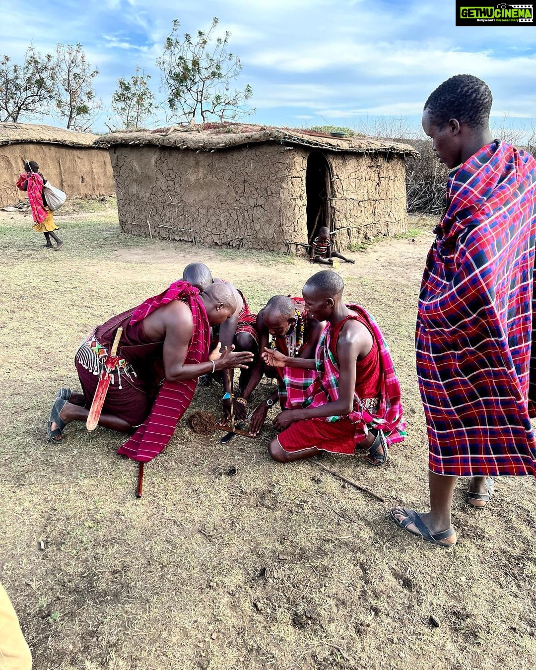Nandita Das Instagram - While there were many more animals that we saw and captured, let me share some images of the time we spent with the #masai community. They showed us how to light fire with just two pieces of wood and how they dance and live in their small minimalistic mud houses. Different and yet not, from some of our rural communities. An experience to remember. East Africa