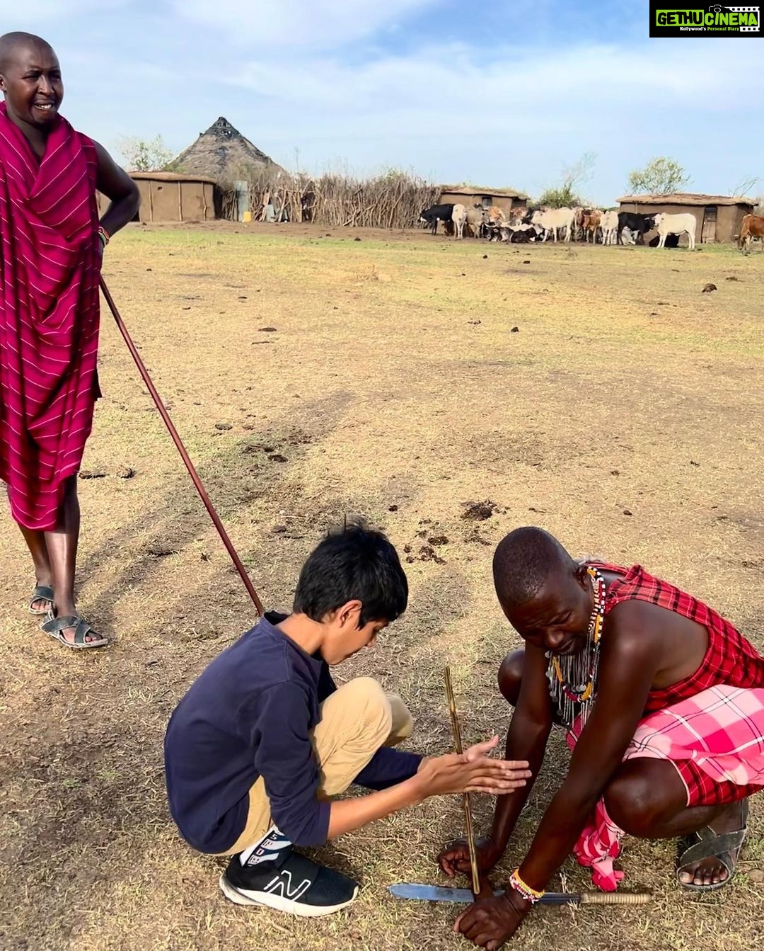 Nandita Das Instagram - While there were many more animals that we saw and captured, let me share some images of the time we spent with the #masai community. They showed us how to light fire with just two pieces of wood and how they dance and live in their small minimalistic mud houses. Different and yet not, from some of our rural communities. An experience to remember. East Africa