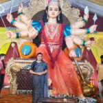 Navaneet Kaur Instagram - पंचदीप नवदुर्गोत्सव मंडळ गांधी चौक अमरावती येथे माता जी चे दर्शन करुण आशीर्वाद घेतले