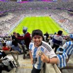 Navya Nair Instagram - Babe ❤️❤️❤️❤️ I can see his happiness cos Argentina won .. enjoy babe 🤗🤗🤗 #travel #fifa #worldcup #argentinafan #mybabymylife #mylove #mysai