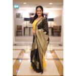 Neetha Ashok Instagram - 🌻 Make up by me 😝😬 Lovely attire by @rishi_designs11 Styled by @boss_ladyy_vestire Hair by @laiba._waseem Itc Morya Sheretilon