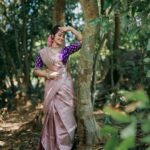 Neetha Ashok Instagram - 🙈 Picture credits @gurugatty_mlore @captureguru_photography Styling @boss_ladyy_vestire MUA @shubhas_beauty_lounge . . . Saree @kyara_the_label Blouse @vastramboutiquemangalore