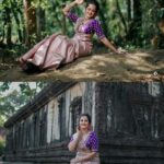 Neetha Ashok Instagram - Picture credits: @gurugatty_mlore @captureguru_photography Styling: @boss_ladyy_vestire MUA: @shubhas_beauty_lounge Saree: @kyara_the_label Blouse: @vastramboutiquemangalore