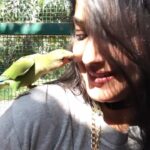 Neetha Ashok Instagram - A cute kiss from this cute little one 🥰 @prani_the_pet_sanctuary