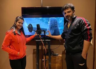 Neetha Ashok Instagram - Absolutely stoked to announce the completion of Hindi dubbing for Vikrant Rona. Using my own voice for Hindi too along with Kannada has been a thrilling, exciting & ecstatic state of emotion !😍 @kichchasudeepa @anupsbhandari @jack_manjunath_ @shalinisanal_shaliniartss @vikrantrona @nirupbhandari