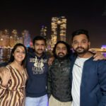 Neetha Ashok Instagram - Gang Samosa 😂😂 Fell in love with Dubai because of these guys here!! Thank you for everything ❤️❤️ (WHIDSID) Dubai Marina Yacht Club