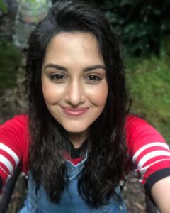 Neetha Ashok Instagram - Dated July 16th 2020 
Location Annapoorna studio, Hyderabad 
Post Lockdown my first scene was the Cricket scene 😍 also my first Sanju Panna romantic scene 😉
