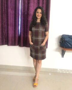 Neetha Ashok Instagram - Dated 5th March 2020 

Picture 1- Panna-Munna first scene together.  @sidmoolimani is such a sweetheart and humble guy and shooting with him was something which I always loved and cherished because we had fun. More power to you chaddi boy 😂🤗❤️

Picture 2-this was clicked to send to @neetha.vs ma’am (our costume designer) to verify how I looked once I got ready for the scene 😬