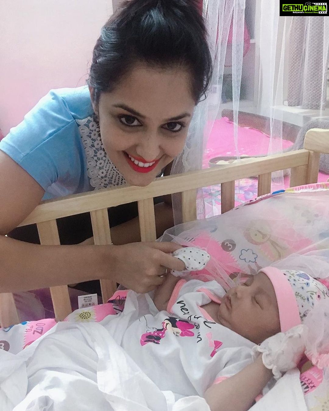 Neetha Ashok Instagram - Feels like just yesterday you held my finger with ur tiny palm even in ur deeeeep sleep 😍 can’t believe tomorrow is your first bday!! Wooaaahhhh!! Stop growing plsssshhhhh ❤️ Nee chikki is obsessed abt you 😜