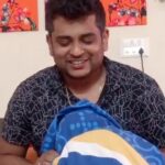 Neetha Ashok Instagram - Happy birthday Langaaaa 🤣 god bless u with many more Dada-Nia videos with ur crazy wifey @dee_shereen n annoying director like me 😂 😂 😂 🙏🏻🤞🏻 hope this cute lil monster @babynaiarapandit Gets dimple like u 😬 @adityapandit90